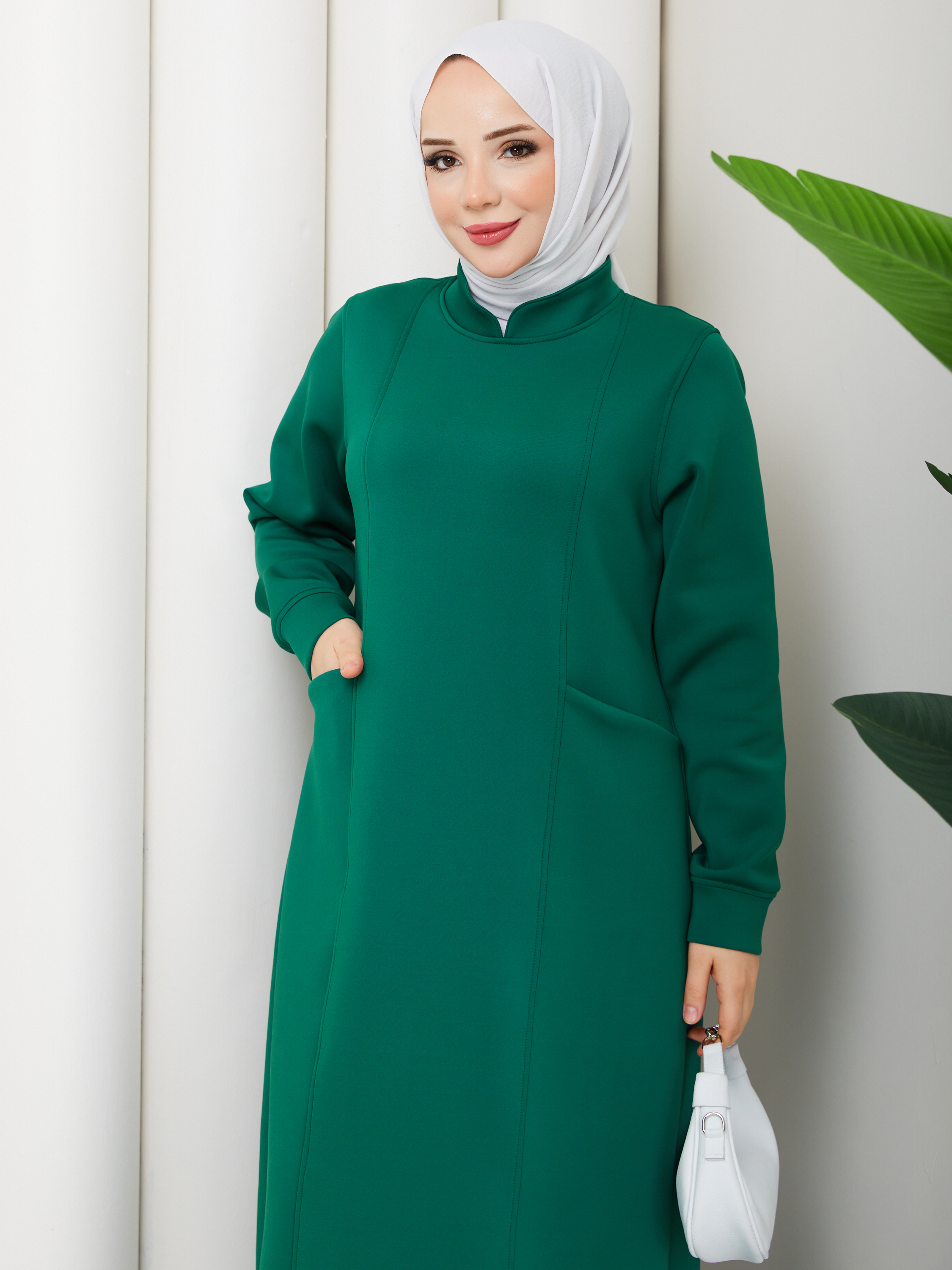 ZÜHRE MODEL SPOR CEPLİ ELBİSE