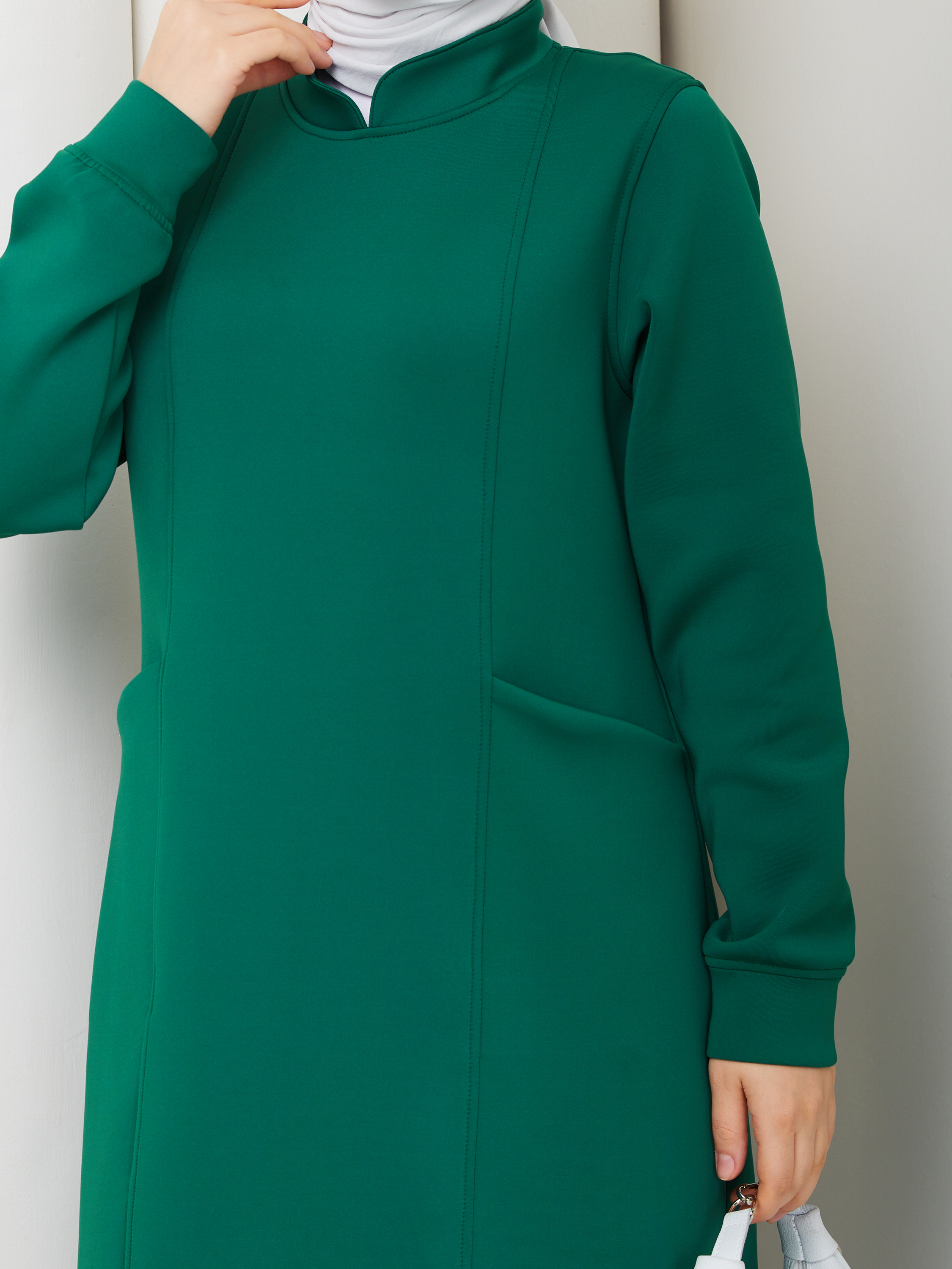 ZÜHRE MODEL SPOR CEPLİ ELBİSE