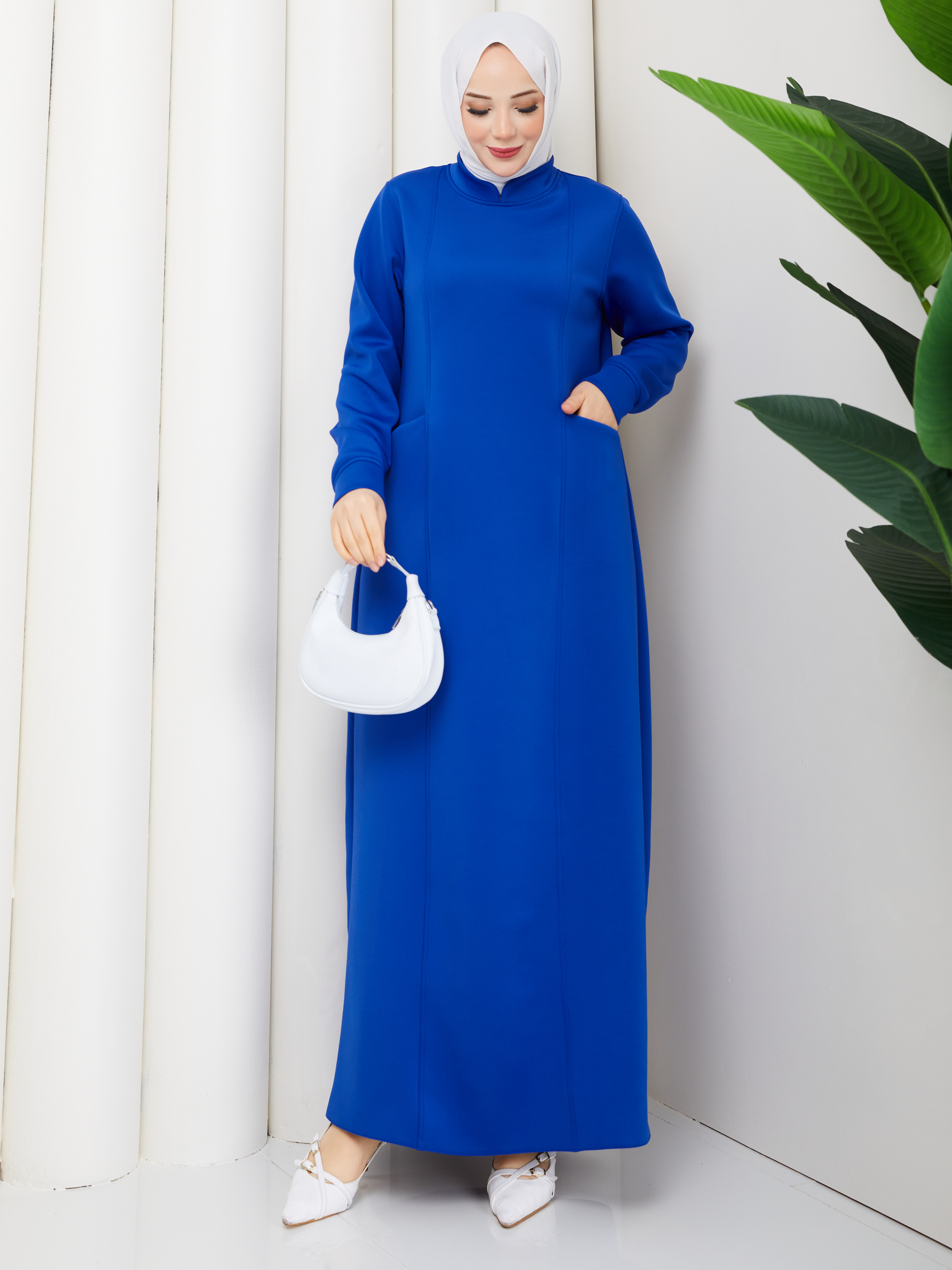 ZÜHRE MODEL SPOR CEPLİ ELBİSE