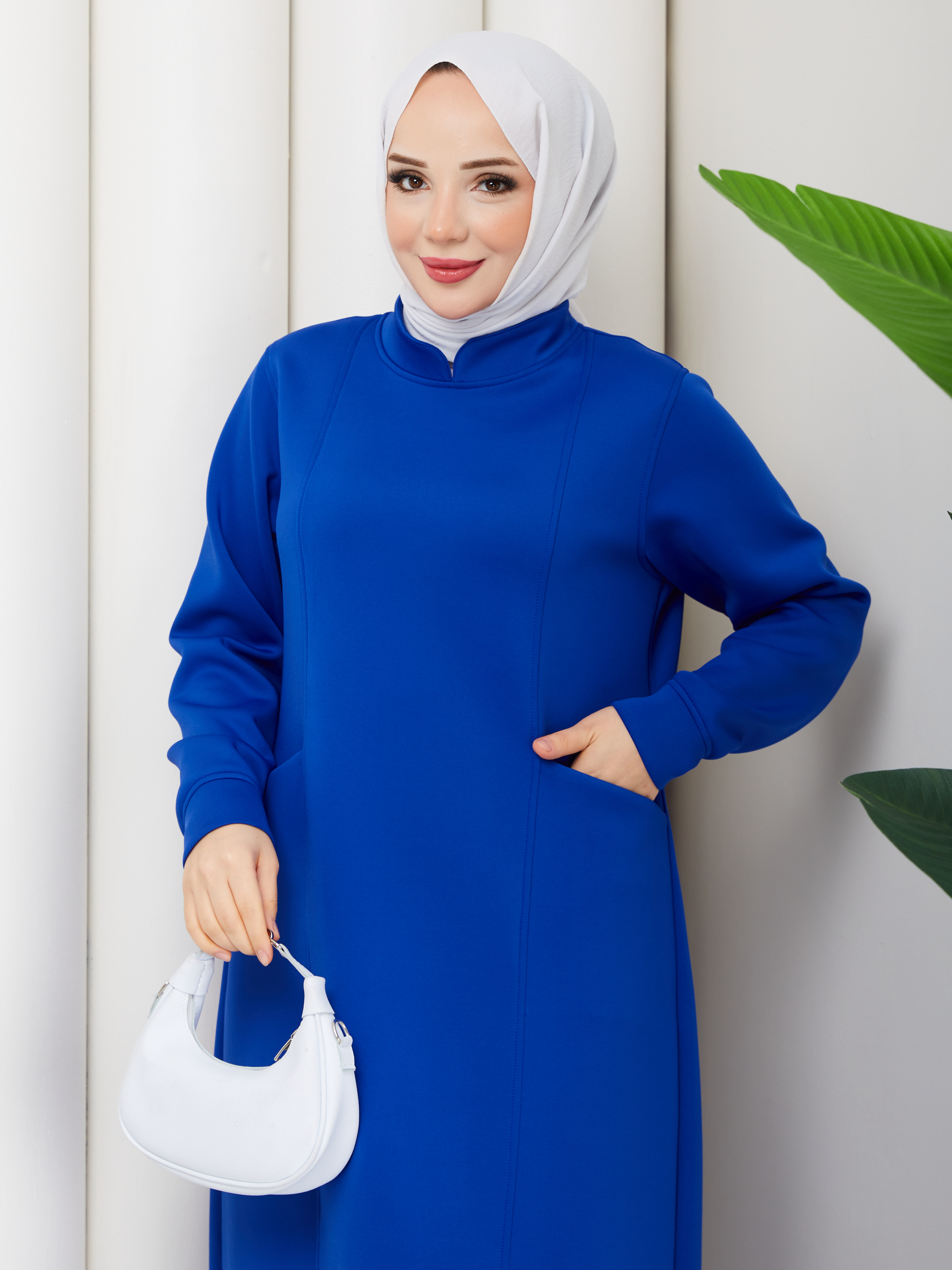 ZÜHRE MODEL SPOR CEPLİ ELBİSE