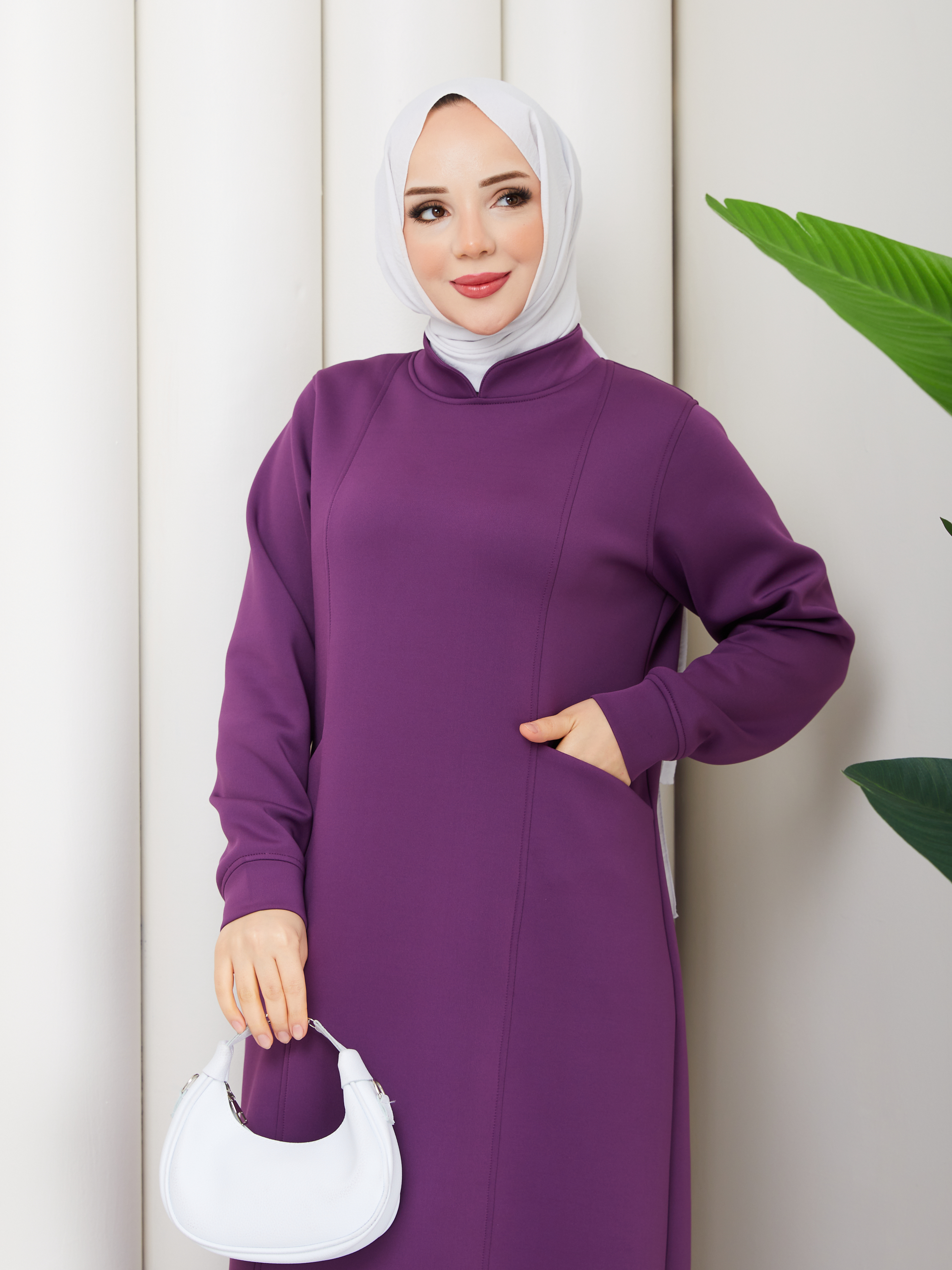 ZÜHRE MODEL SPOR CEPLİ ELBİSE