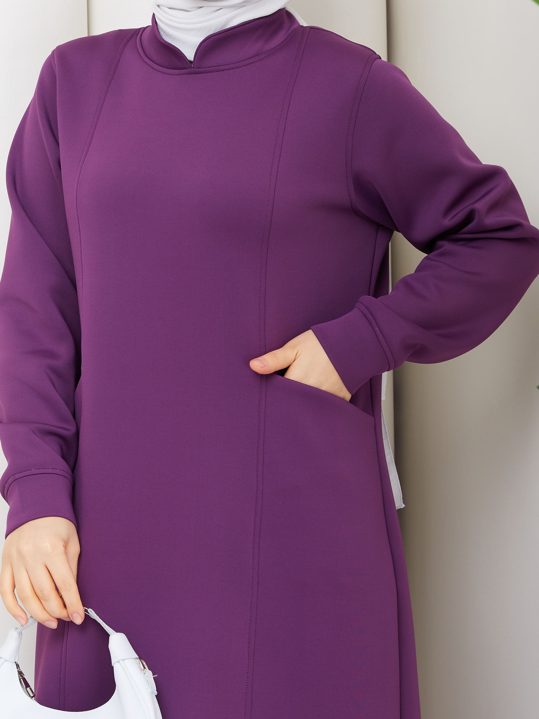 ZÜHRE MODEL SPOR CEPLİ ELBİSE
