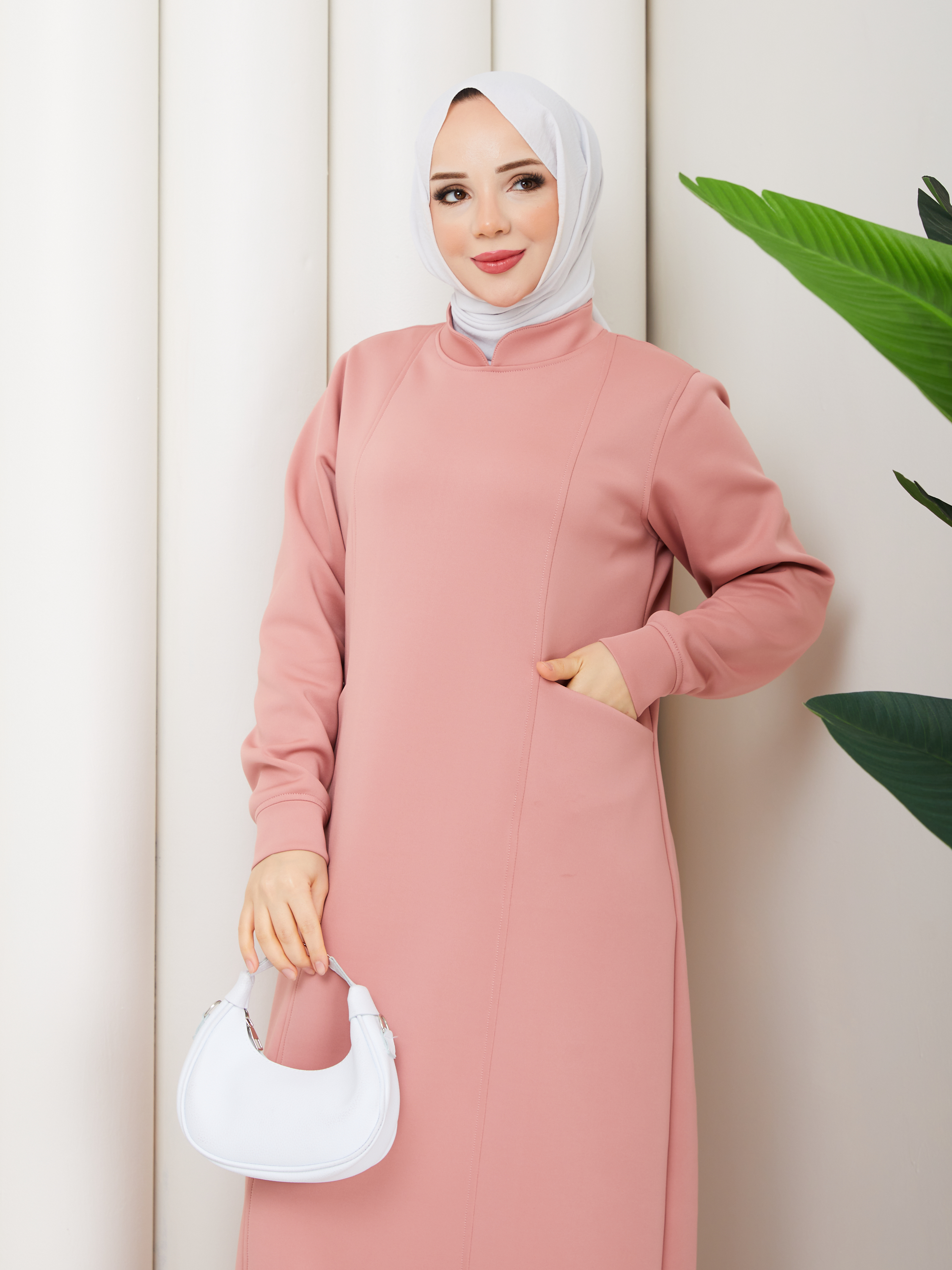 ZÜHRE MODEL SPOR CEPLİ ELBİSE